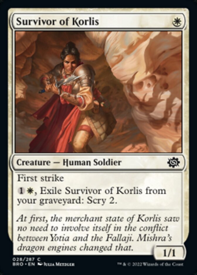 Survivor of Korlis [The Brothers' War] | Anubis Games and Hobby