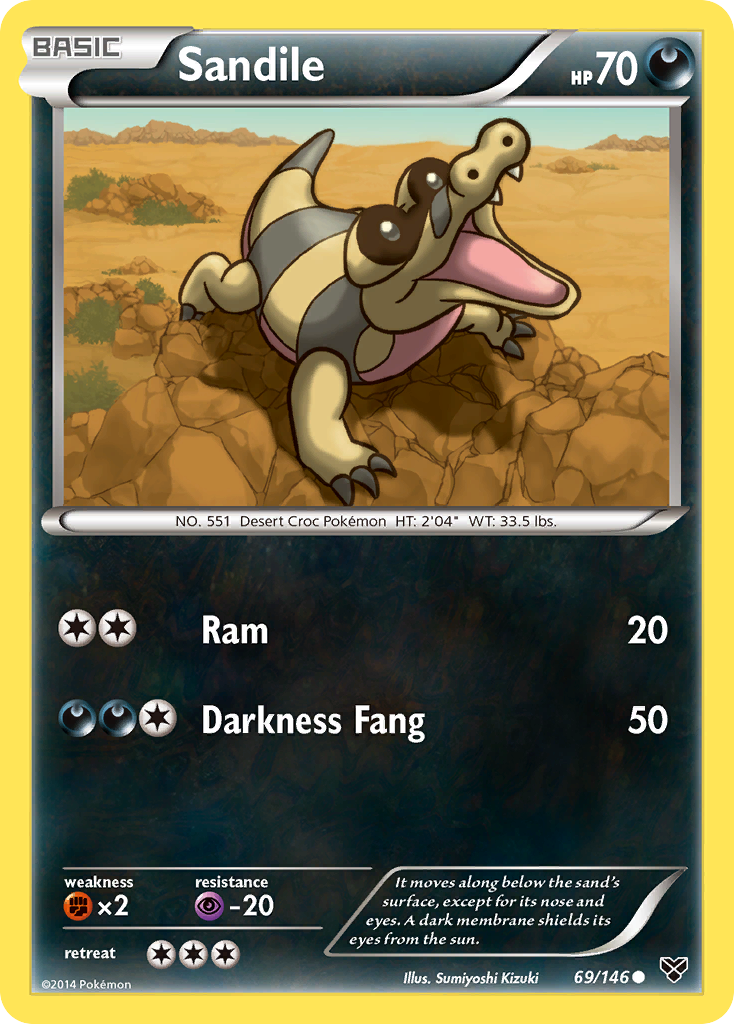 Sandile (69/146) [XY: Base Set] | Anubis Games and Hobby