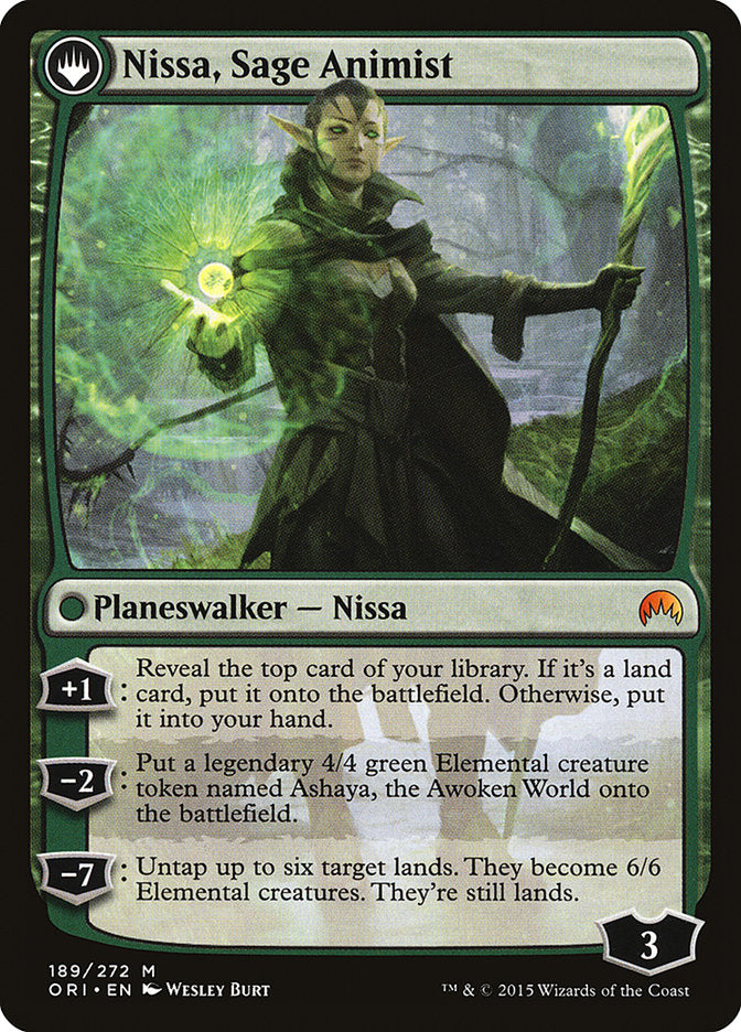 Nissa, Vastwood Seer // Nissa, Sage Animist [Magic Origins] | Anubis Games and Hobby