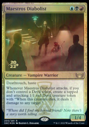 Maestros Diabolist [Streets of New Capenna Prerelease Promos] | Anubis Games and Hobby