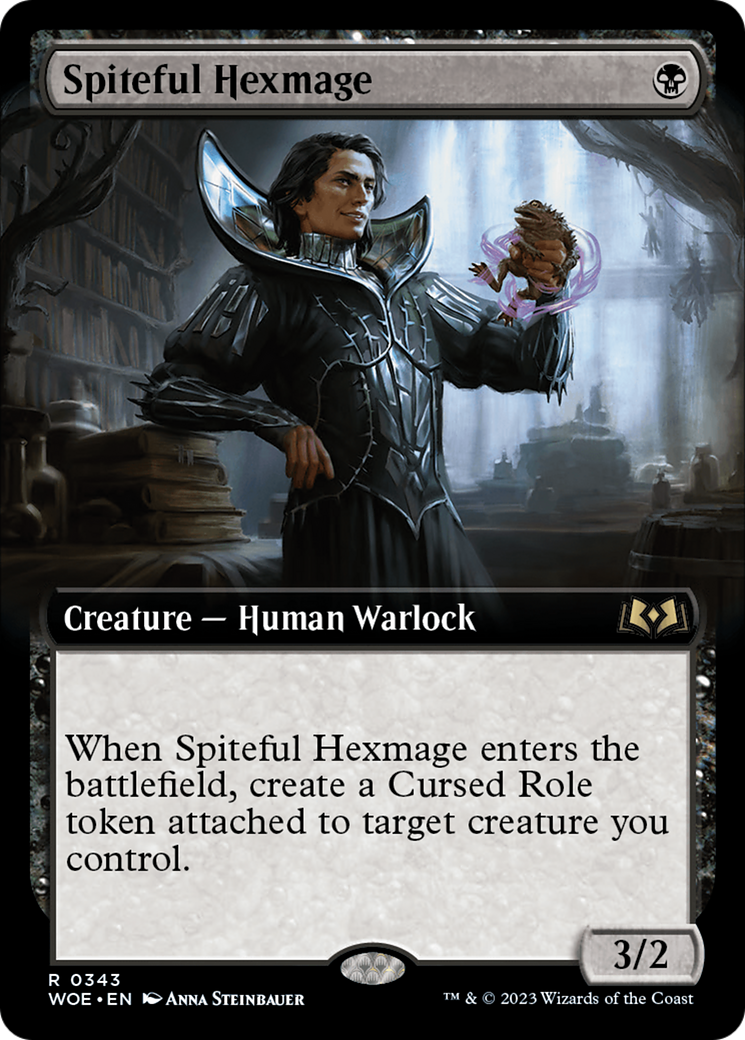 Spiteful Hexmage (Extended Art) [Wilds of Eldraine] | Anubis Games and Hobby
