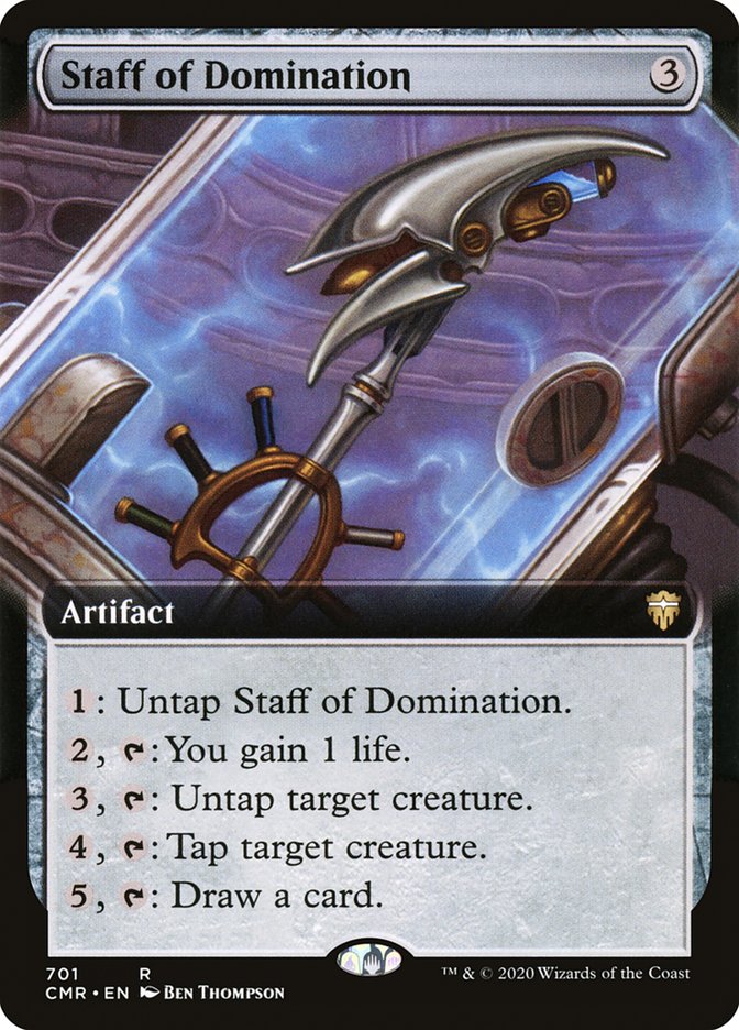 Staff of Domination (Extended Art) [Commander Legends] | Anubis Games and Hobby