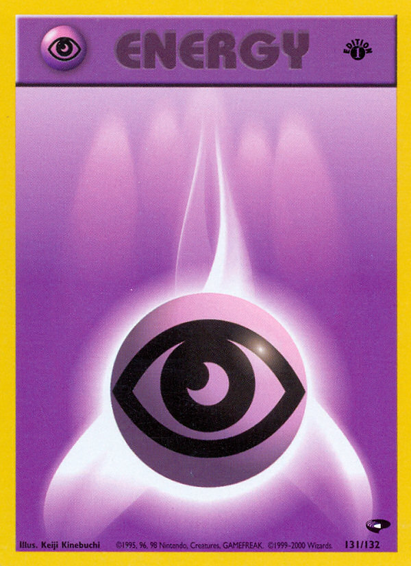 Psychic Energy (131/132) [Gym Challenge 1st Edition] | Anubis Games and Hobby