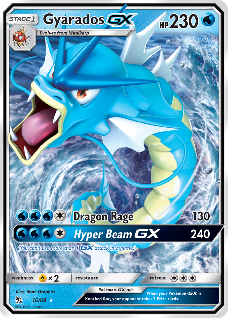 Gyarados GX (16/68) [Sun & Moon: Hidden Fates] | Anubis Games and Hobby