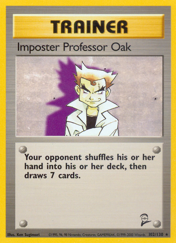 Imposter Professor Oak (102/130) [Base Set 2] | Anubis Games and Hobby