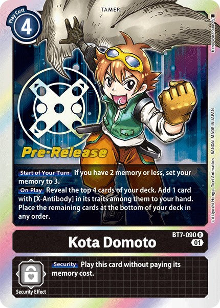 Kota Domoto [BT7-090] [Next Adventure Pre-Release Cards] | Anubis Games and Hobby