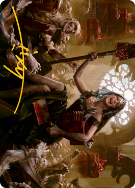 Gisa, Glorious Resurrector Art Card (Gold-Stamped Signature) [Innistrad: Midnight Hunt Art Series] | Anubis Games and Hobby