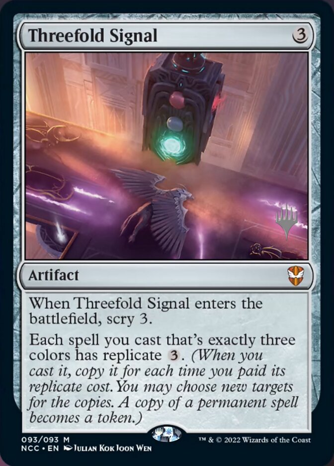 Threefold Signal (Promo Pack) [Streets of New Capenna Commander Promos] | Anubis Games and Hobby