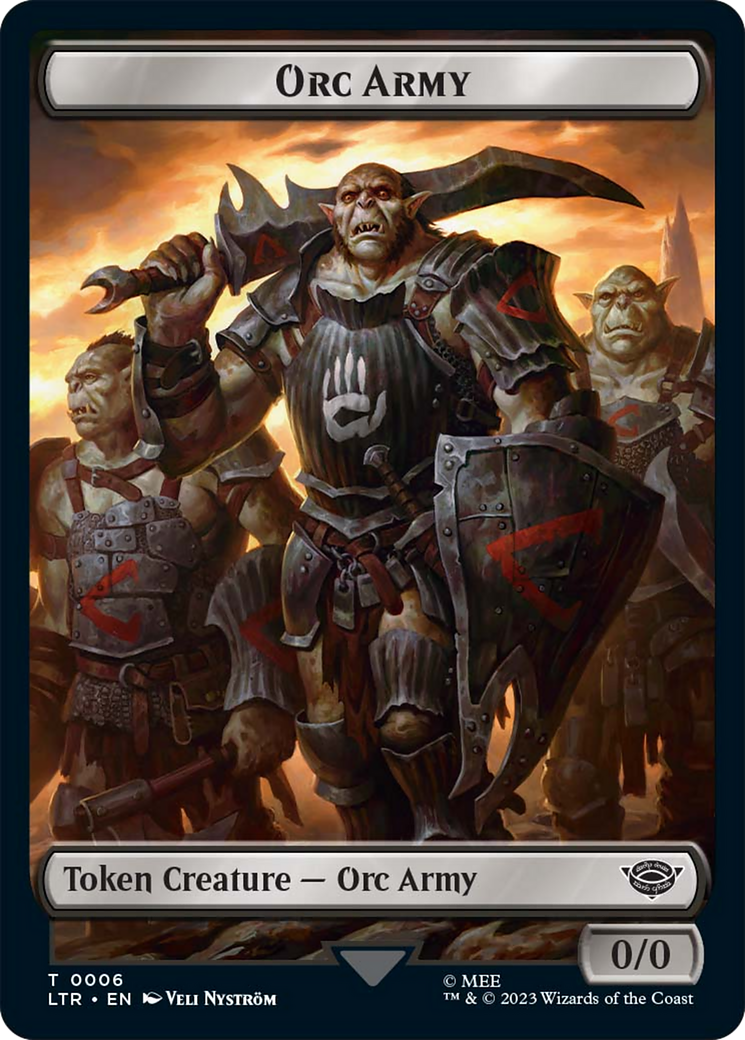 Food (11) // Orc Army (06) Double-Sided Token [The Lord of the Rings: Tales of Middle-Earth Tokens] | Anubis Games and Hobby