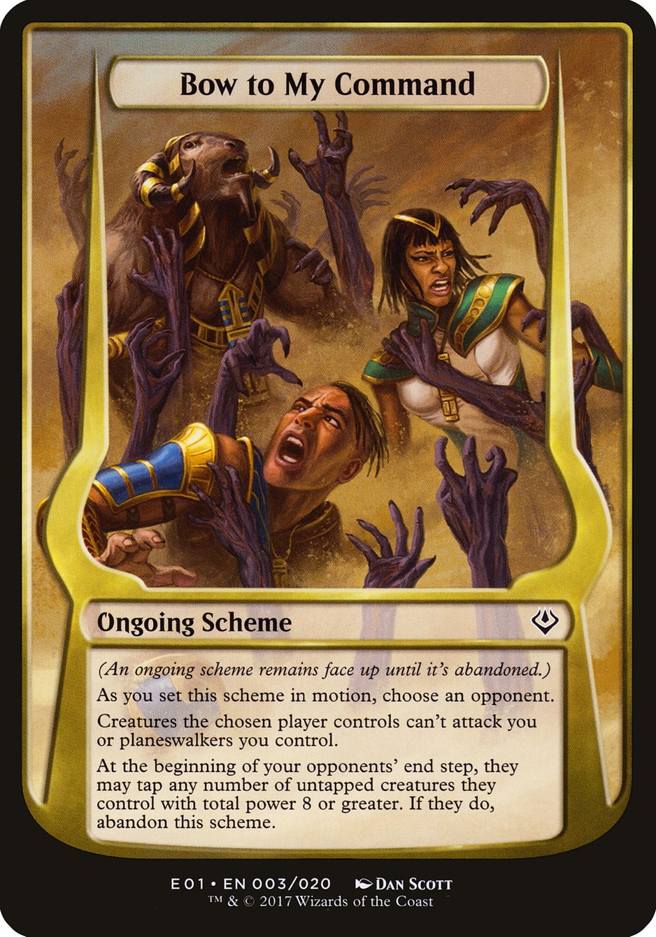 Bow to My Command (Schemes) [Archenemy: Nicol Bolas Schemes] | Anubis Games and Hobby
