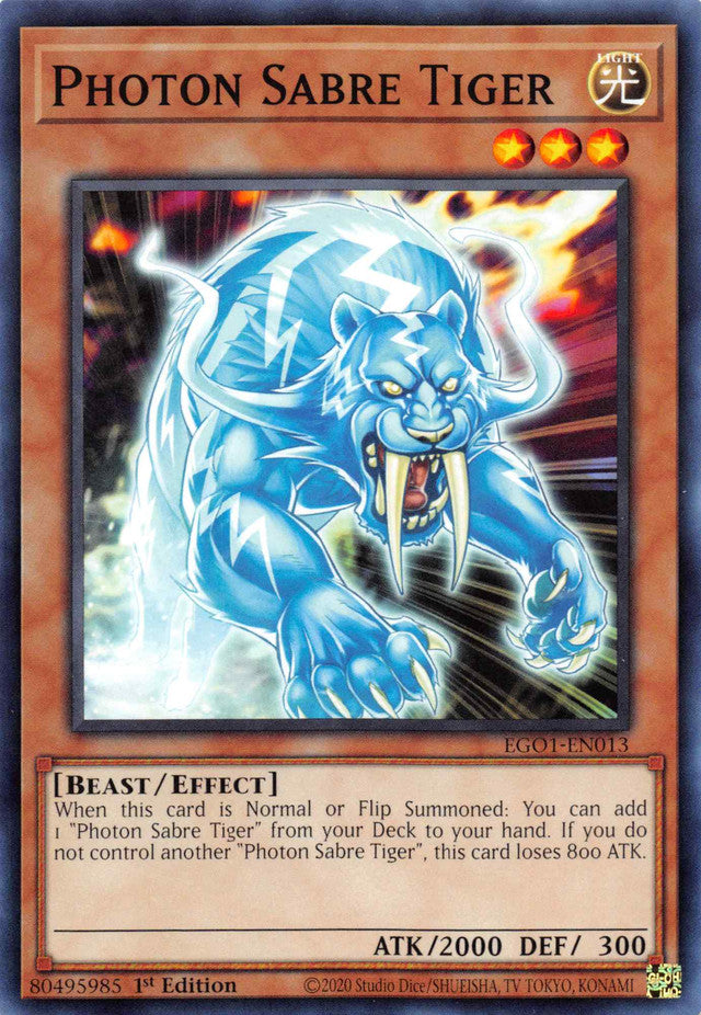 Photon Sabre Tiger [EGO1-EN013] Common | Anubis Games and Hobby