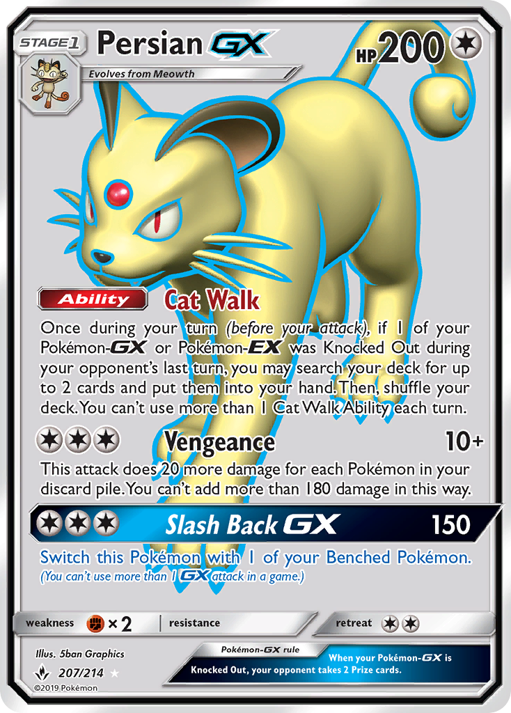 Persian GX (207/214) [Sun & Moon: Unbroken Bonds] | Anubis Games and Hobby