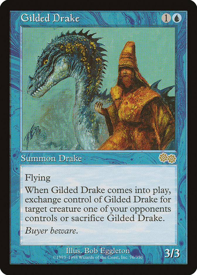 Gilded Drake [Urza's Saga] | Anubis Games and Hobby