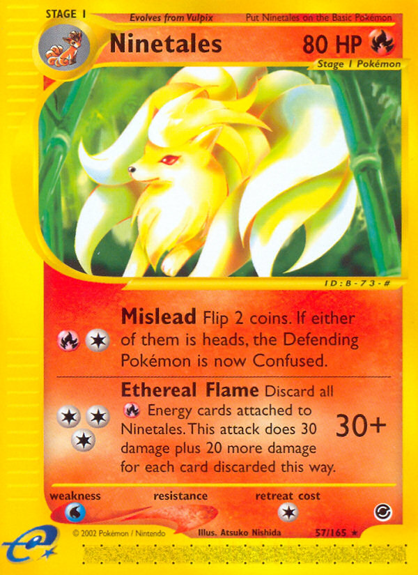 Ninetales (57/165) [Expedition: Base Set] | Anubis Games and Hobby