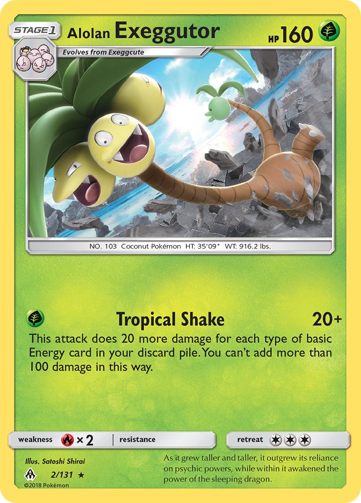 Alolan Exeggutor (2/131) (Theme Deck Exclusive) [Sun & Moon: Forbidden Light] | Anubis Games and Hobby