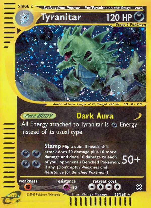 Tyranitar (29/165) [Expedition: Base Set] | Anubis Games and Hobby