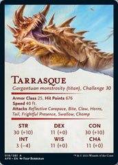 Tarrasque Art Card [Dungeons & Dragons: Adventures in the Forgotten Realms Art Series] | Anubis Games and Hobby