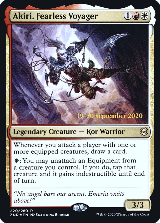 Akiri, Fearless Voyager [Zendikar Rising Prerelease Promos] | Anubis Games and Hobby