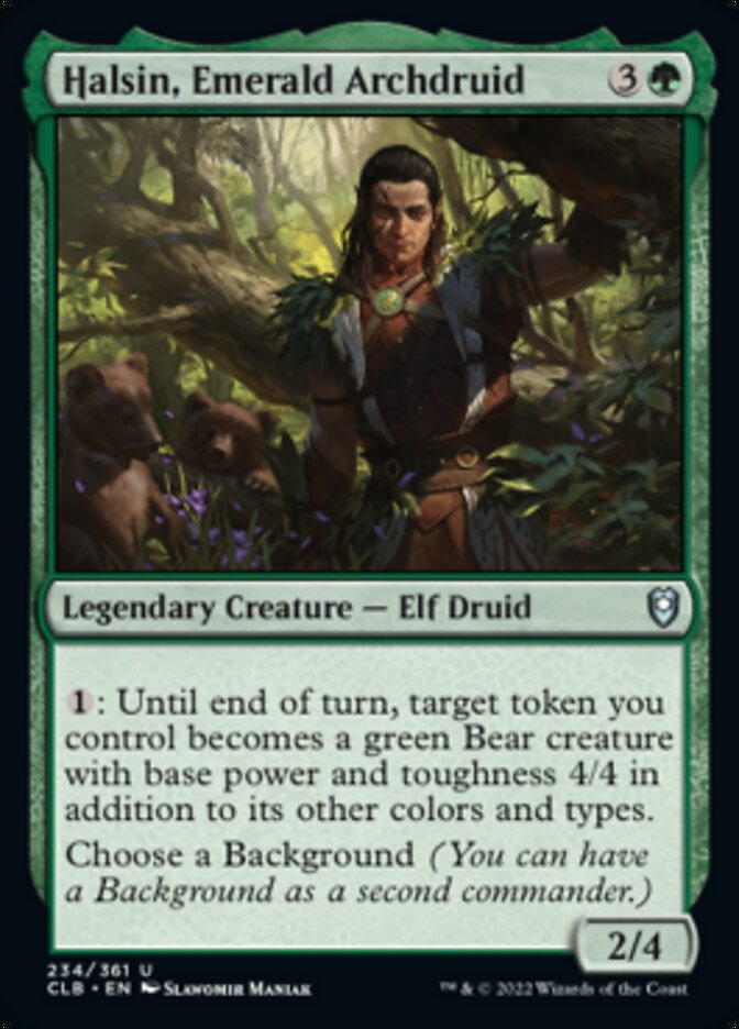 Halsin, Emerald Archdruid [Commander Legends: Battle for Baldur's Gate] | Anubis Games and Hobby