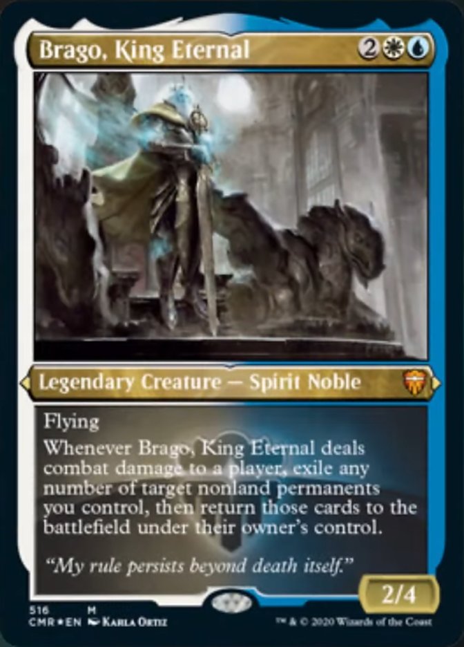 Brago, King Eternal (Etched) [Commander Legends] | Anubis Games and Hobby