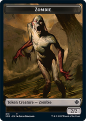 Zombie // Zombie Army Double-Sided Token [Starter Commander Decks] | Anubis Games and Hobby