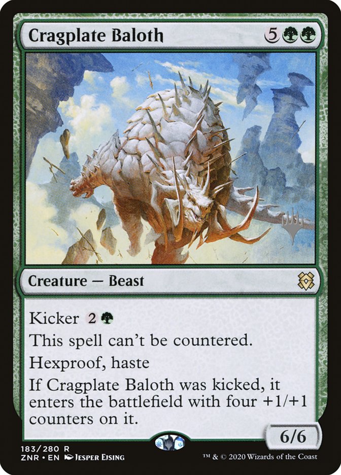 Cragplate Baloth (Promo Pack) [Zendikar Rising Promos] | Anubis Games and Hobby