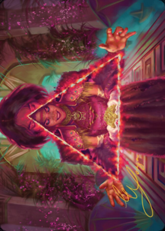 Seize the Spotlight Art Card (Gold-Stamped Signature) [Streets of New Capenna Art Series] | Anubis Games and Hobby