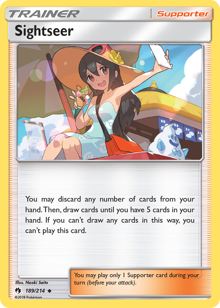 Sightseer (189/214) [Sun & Moon: Lost Thunder] | Anubis Games and Hobby