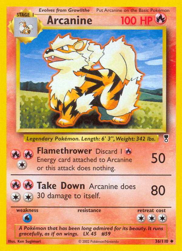 Arcanine (36/110) [Legendary Collection] | Anubis Games and Hobby