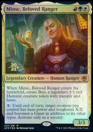 Minsc, Beloved Ranger [Dungeons & Dragons: Adventures in the Forgotten Realms Prerelease Promos] | Anubis Games and Hobby