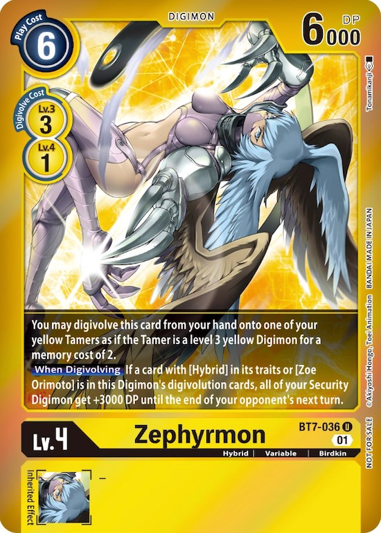 Zephyrmon [BT7-036] (Event Pack 3) [Next Adventure Promos] | Anubis Games and Hobby