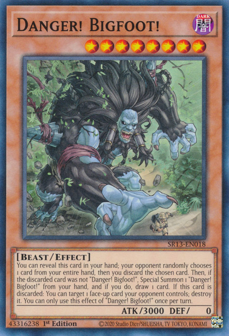 Danger! Bigfoot! [SR13-EN018] Common | Anubis Games and Hobby