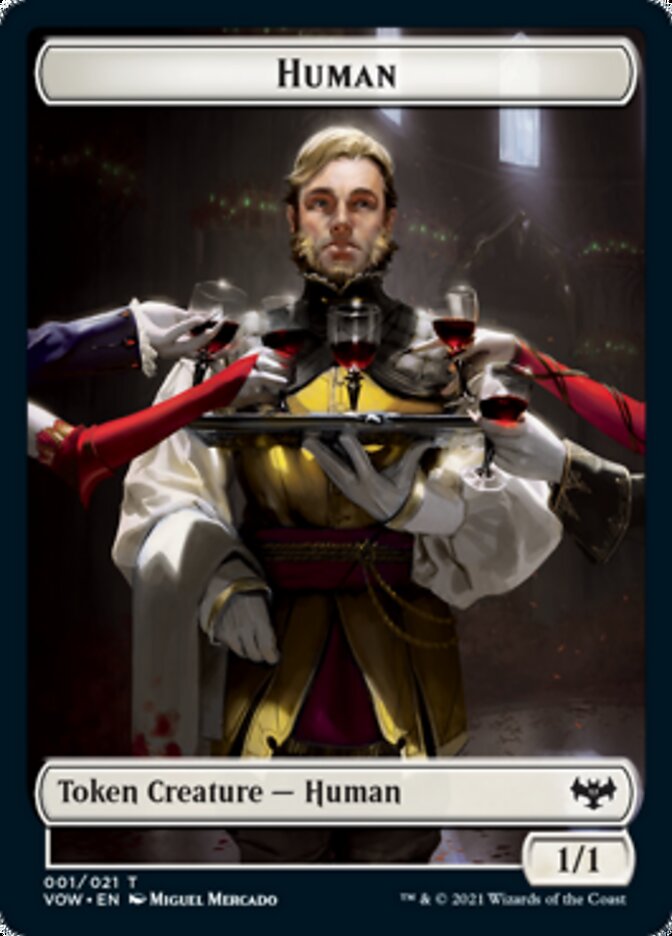 Human Token (001) [Innistrad: Crimson Vow Tokens] | Anubis Games and Hobby