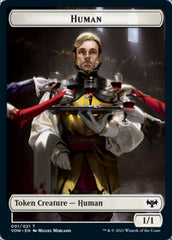 Human (001) // Treasure Double-Sided Token [Innistrad: Crimson Vow Tokens] | Anubis Games and Hobby