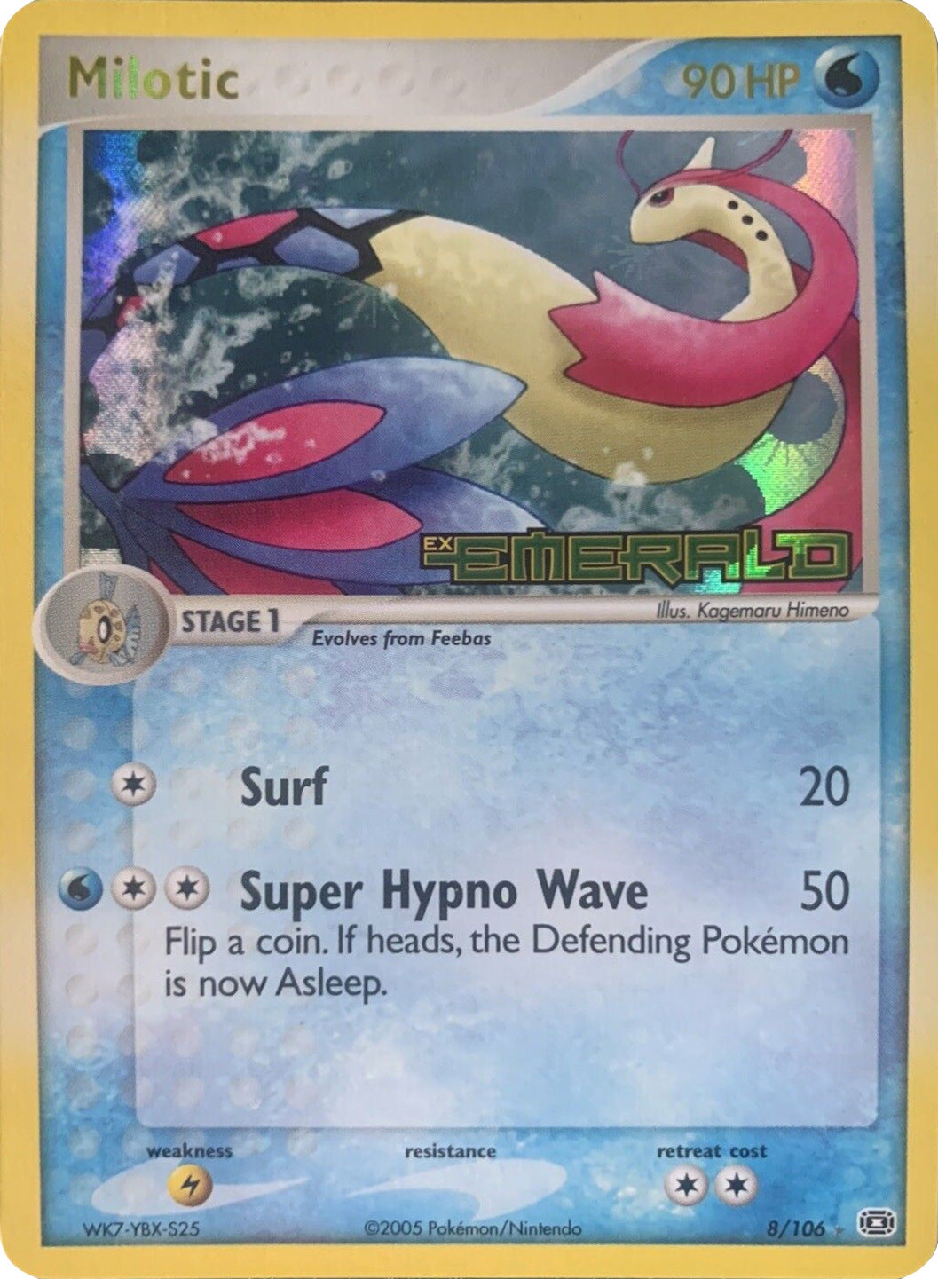 Milotic (8/106) (Stamped) [EX: Emerald] | Anubis Games and Hobby