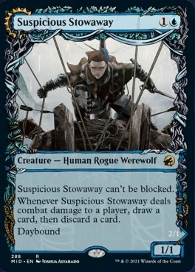 Suspicious Stowaway // Seafaring Werewolf (Showcase Equinox) [Innistrad: Midnight Hunt] | Anubis Games and Hobby