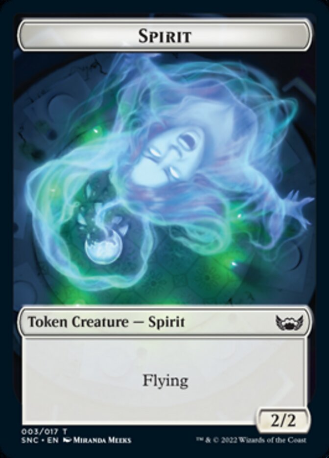 Spirit Token [Streets of New Capenna Tokens] | Anubis Games and Hobby