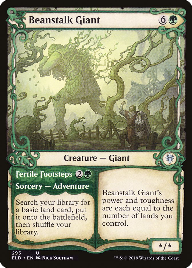 Beanstalk Giant // Fertile Footsteps (Showcase) [Throne of Eldraine] | Anubis Games and Hobby