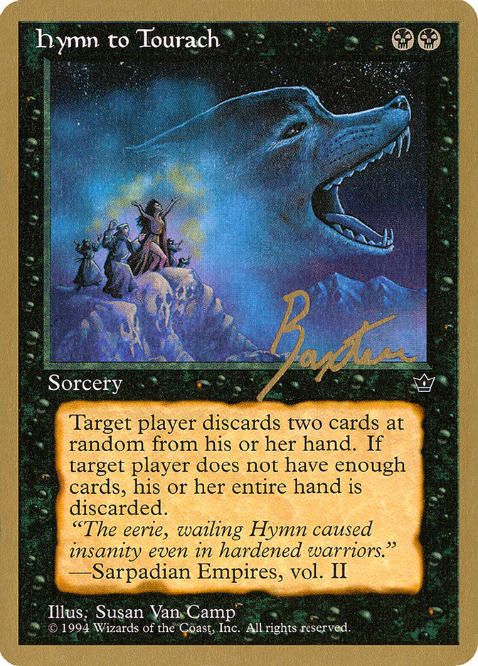 Hymn to Tourach (Wolf) (George Baxter) [Pro Tour Collector Set] | Anubis Games and Hobby