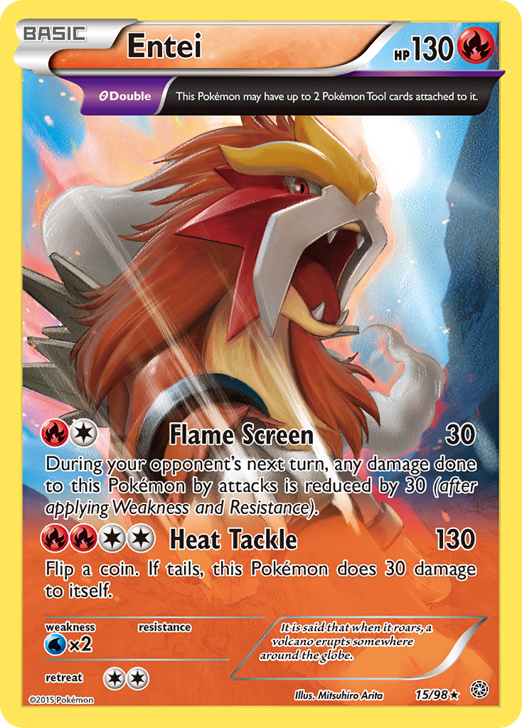 Entei (15/98) [XY: Ancient Origins] | Anubis Games and Hobby