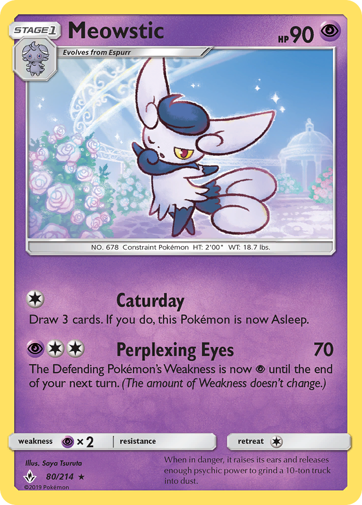 Meowstic (80/214) [Sun & Moon: Unbroken Bonds] | Anubis Games and Hobby