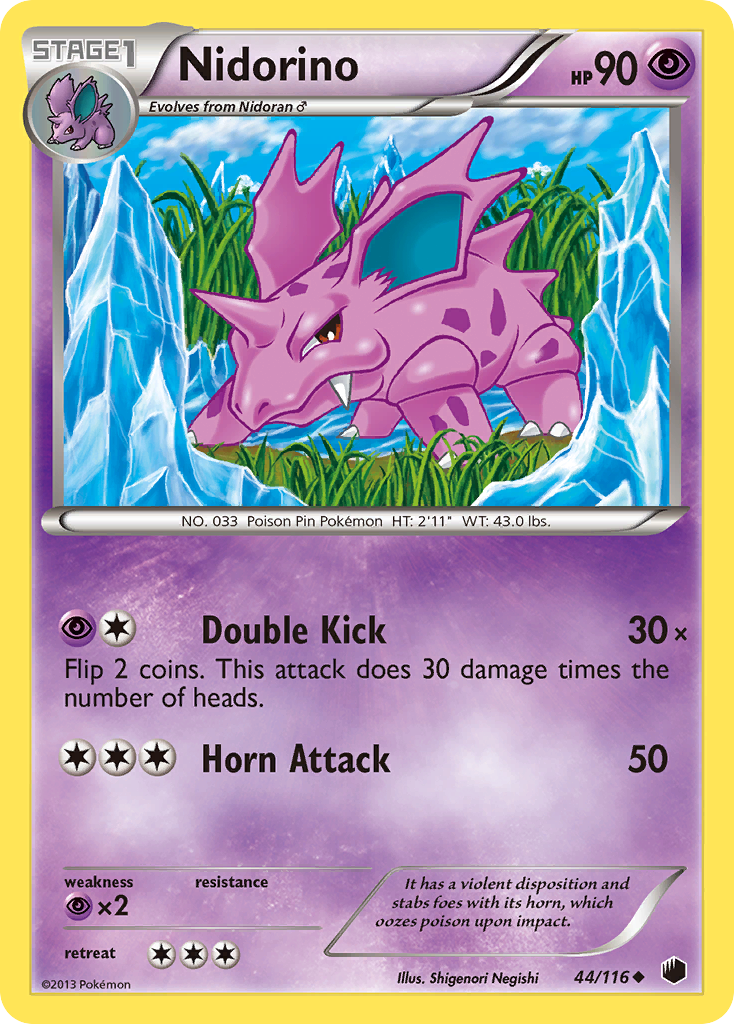 Nidorino (44/116) [Black & White: Plasma Freeze] | Anubis Games and Hobby