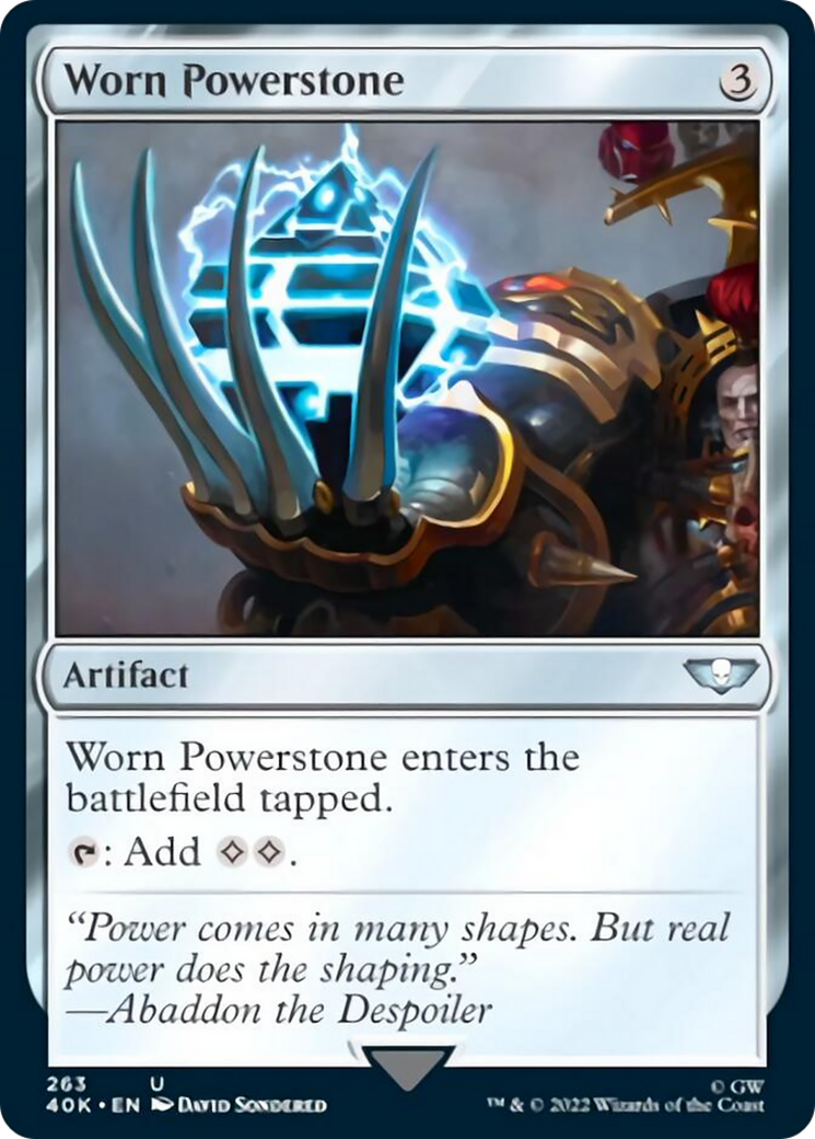 Worn Powerstone (Surge Foil) [Warhammer 40,000] | Anubis Games and Hobby