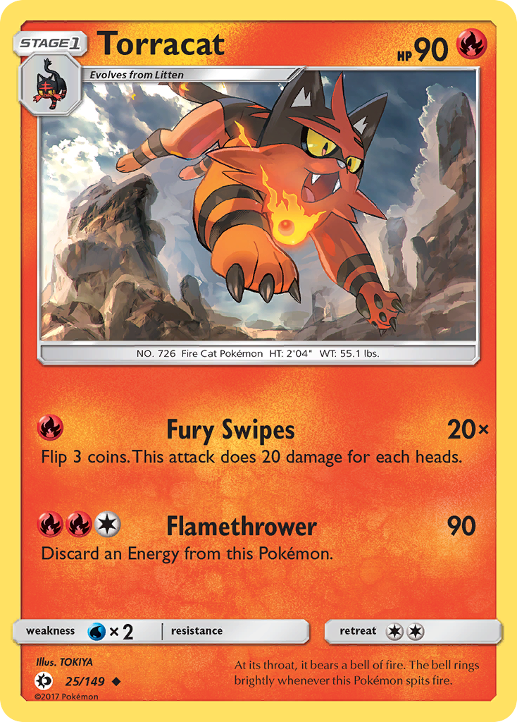 Torracat (25/149) [Sun & Moon: Base Set] | Anubis Games and Hobby