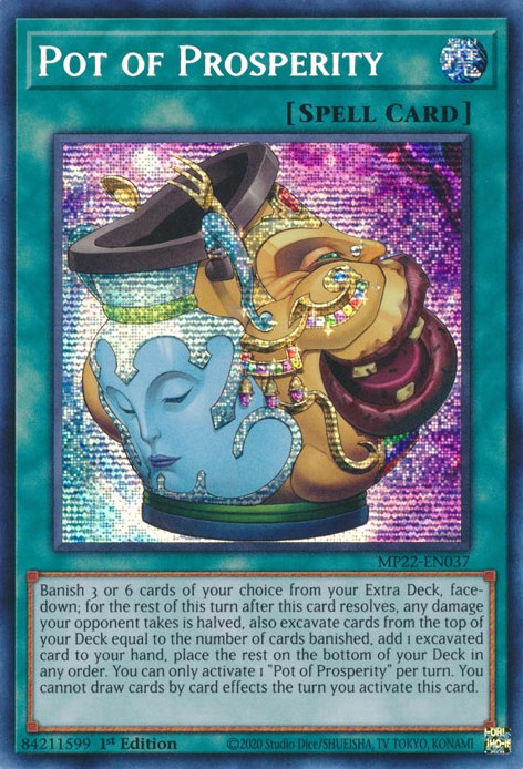 Pot of Prosperity [MP22-EN037] Prismatic Secret Rare | Anubis Games and Hobby