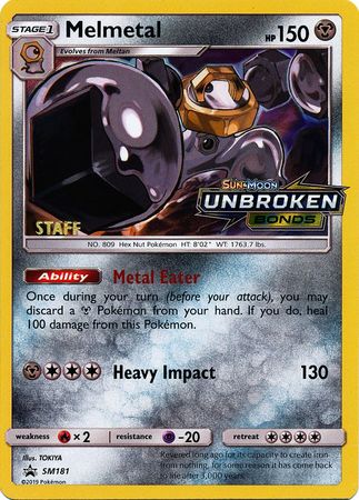 Melmetal (SM181) (Staff Prerelease Promo) [Sun & Moon: Black Star Promos] | Anubis Games and Hobby