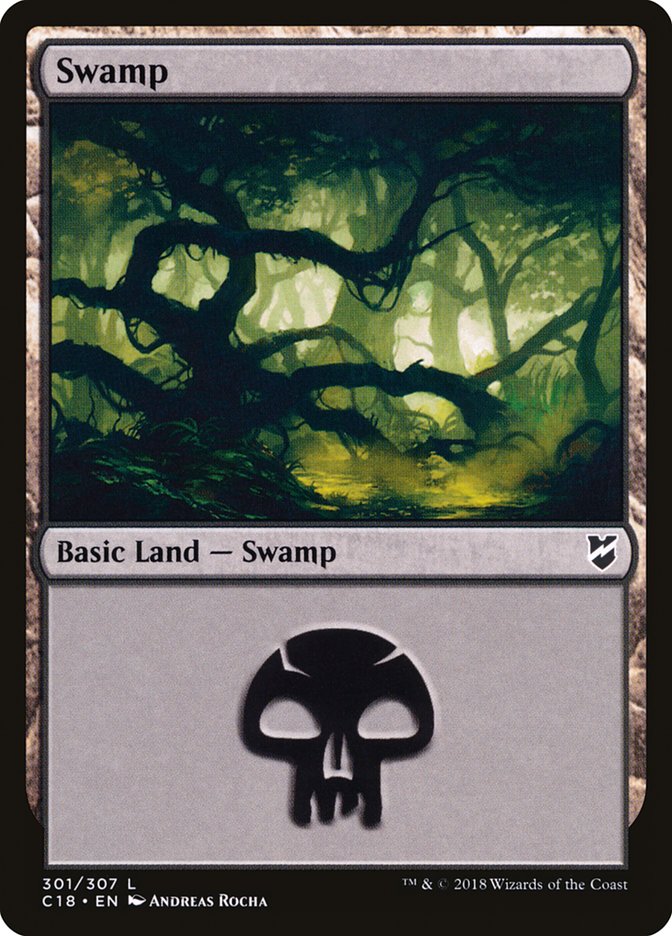 Swamp (301) [Commander 2018] | Anubis Games and Hobby