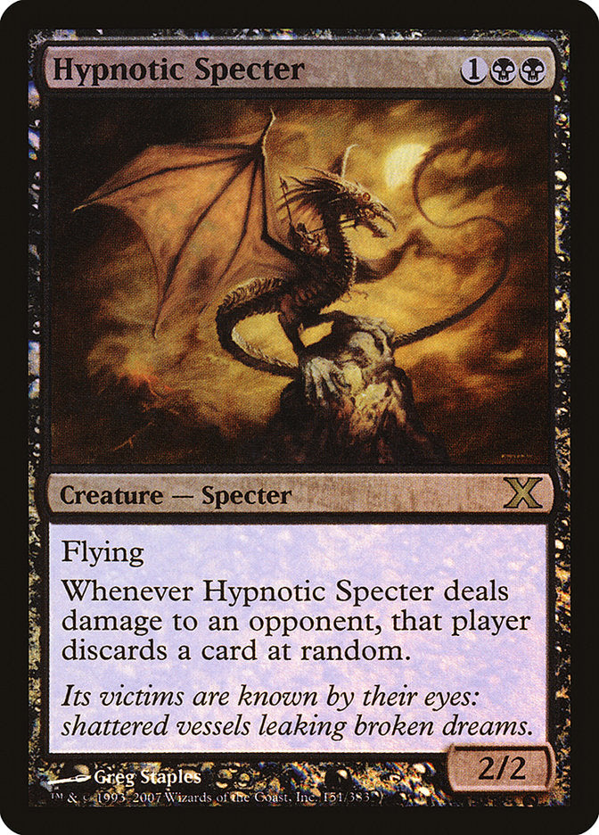 Hypnotic Specter (Premium Foil) [Tenth Edition] | Anubis Games and Hobby