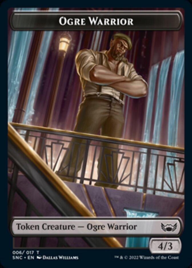 Treasure (014) // Ogre Warrior Double-Sided Token [Streets of New Capenna Tokens] | Anubis Games and Hobby