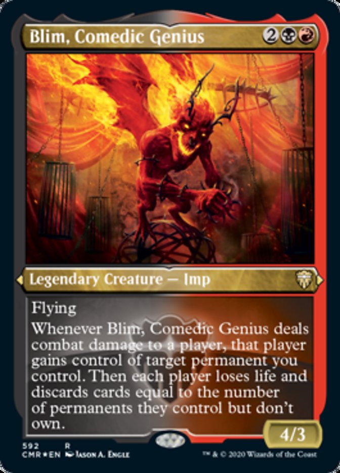 Blim, Comedic Genius (Etched) [Commander Legends] | Anubis Games and Hobby